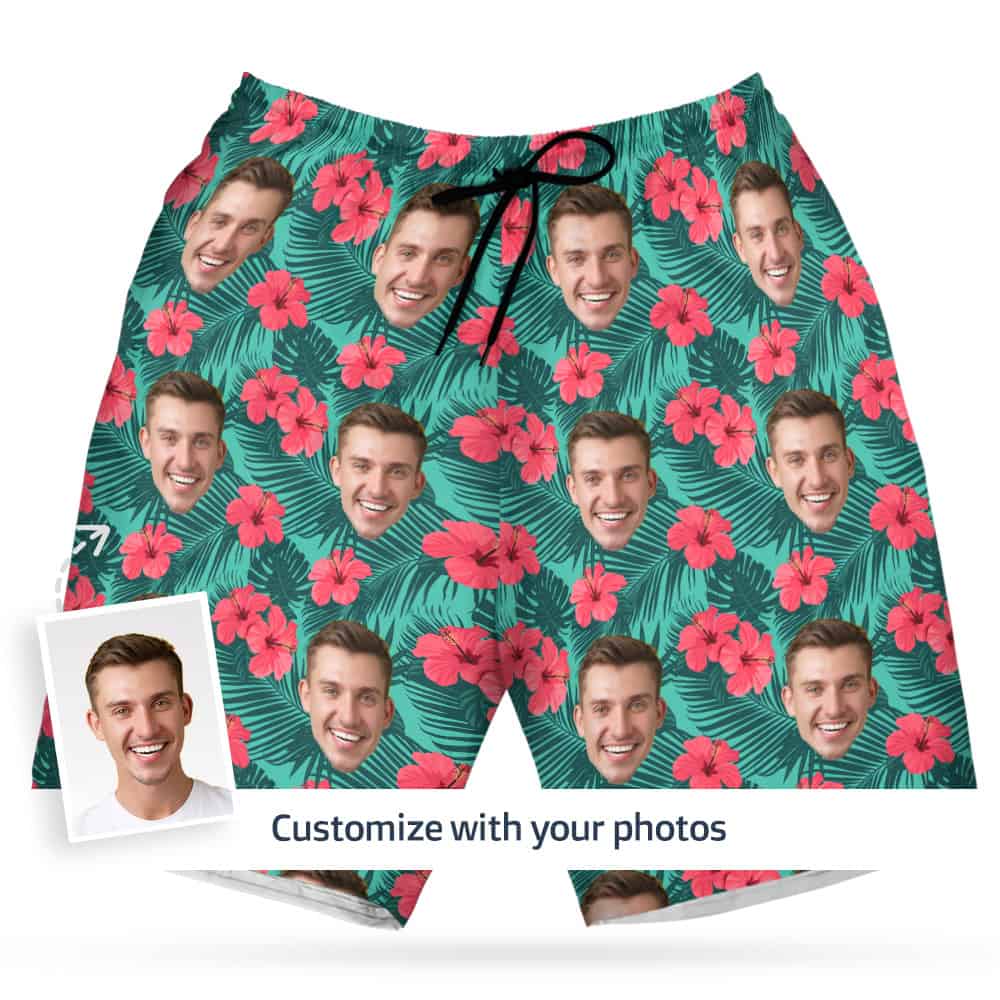 Mens Floral Swim Shorts